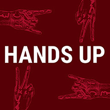 Sunset - hands up